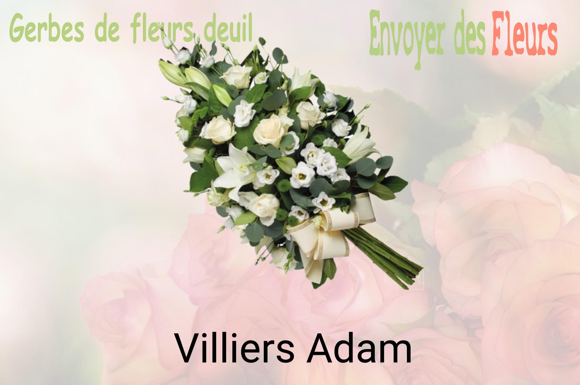 Gerbe de fleurs de deuil livrée à Villiers-Adam